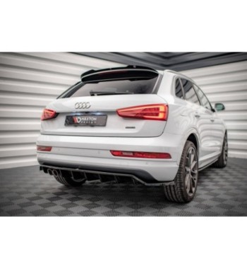 Diffusore posteriore con alette verticali per Audi Q3 Sport 8U Facelift