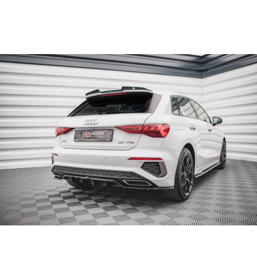 Diffusore posteriore con alette verticali per Audi A3 S-Line Sportback 8Y