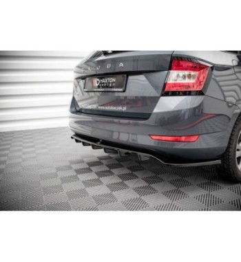 Diffusore posteriore con alette verticali per Skoda Fabia Combi Mk3 Facelift