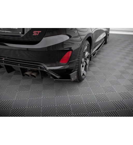Rear side splitters V.4 + Flaps for Ford Fiesta ST Mk8/Mk8 Facelift
