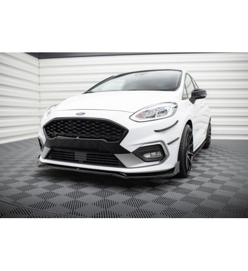 Front splitter V.4 + Flaps for Ford Fiesta ST / ST-Line