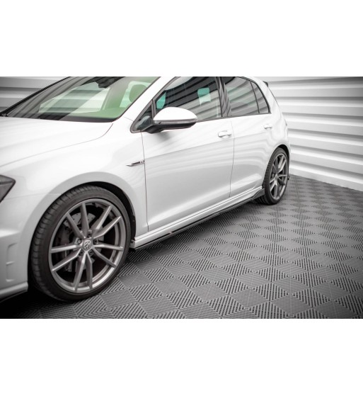 Side skirt diffusers V.4 for Volkswagen Golf R / R-Line Mk7