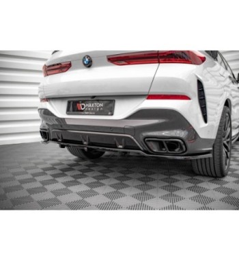Diffusore posteriore con alette verticali V.1 per BMW X6 M-Pack G06