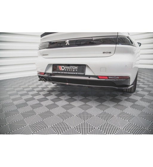 Rear diffuser with vertical fins for Peugeot 508 Diesel Mk2