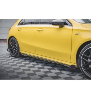 Side skirt diffusers V.2 + Flaps for Mercedes-AMG A45 S