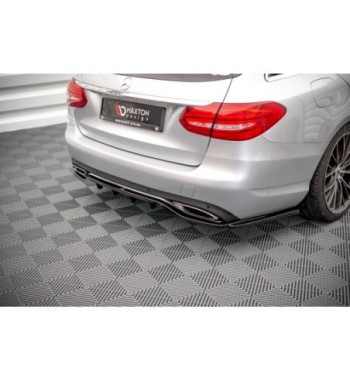 Diffusore posteriore con alette verticali per Mercedes-Benz C W205