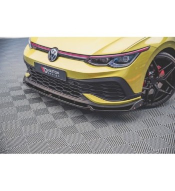 Front splitter V.1 + Flaps for Volkswagen Golf GTI Clubsport Mk8