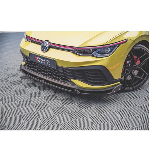 Front splitter V.1 + Flaps for Volkswagen Golf GTI Clubsport Mk8