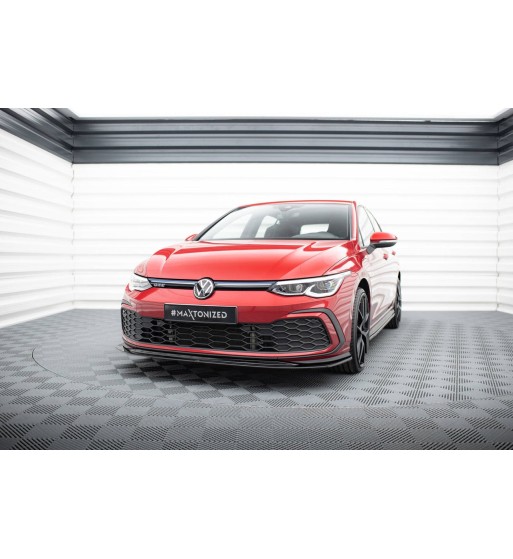 Front splitter V.5 for Volkswagen Golf GTI / GTE / GTD / R-Line Mk8