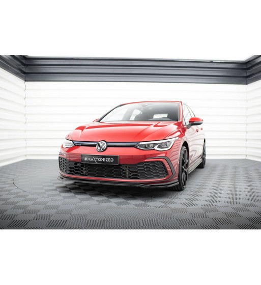 Front splitter V.4 for Volkswagen Golf GTI / GTE / GTD / R-Line Mk8