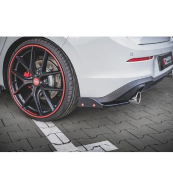 Splitter laterali posteriori V.2 + Flap per Volkswagen Golf GTI / GTE Mk8
