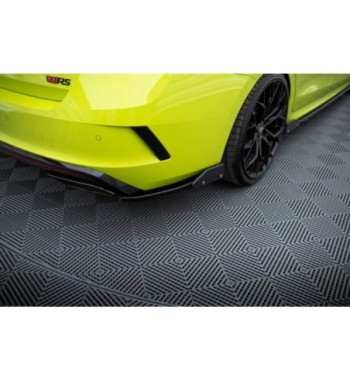 Splitter laterali posteriori V.2 + Flap per Skoda Octavia RS Combi / Liftback Mk4 / Mk4 Facelift