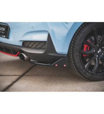 Splitter laterali posteriori V.5 + Flap per Hyundai I30 N Mk3 Hatchback