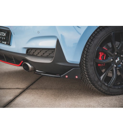 Splitter laterali posteriori V.5 + Flap per Hyundai I30 N Mk3 Hatchback