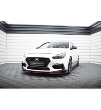 Front splitter V.5 + Flaps for Hyundai I30 N Mk3 Hatchback/Fastback