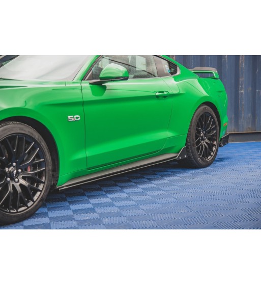 Side skirt diffusers + Flaps for Ford Mustang GT Mk6 Facelift
