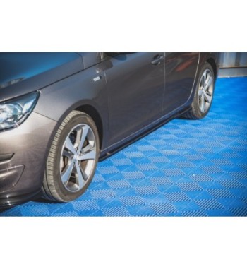 Side skirt diffusers for Peugeot 308 SW Mk2