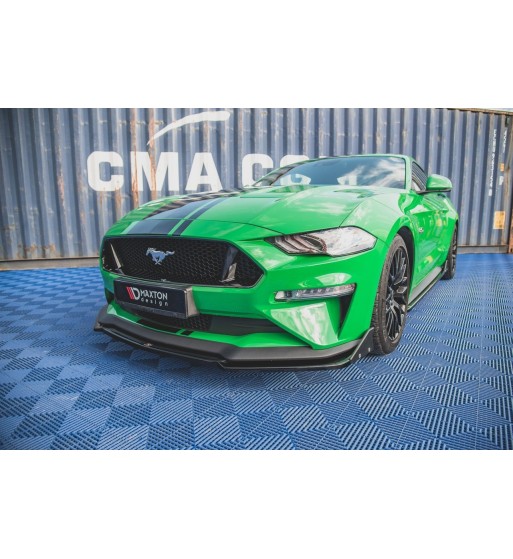 Front splitter V.2 + Flaps for Ford Mustang GT Mk6 Facelift