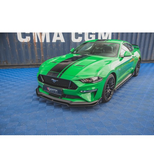 Front splitter V.1 + Flaps for Ford Mustang GT Mk6 Facelift