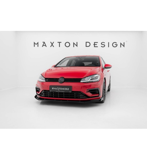 Street Pro Splitter V.1 + Flap per Volkswagen Golf R / R-Line Mk7 Facelift
