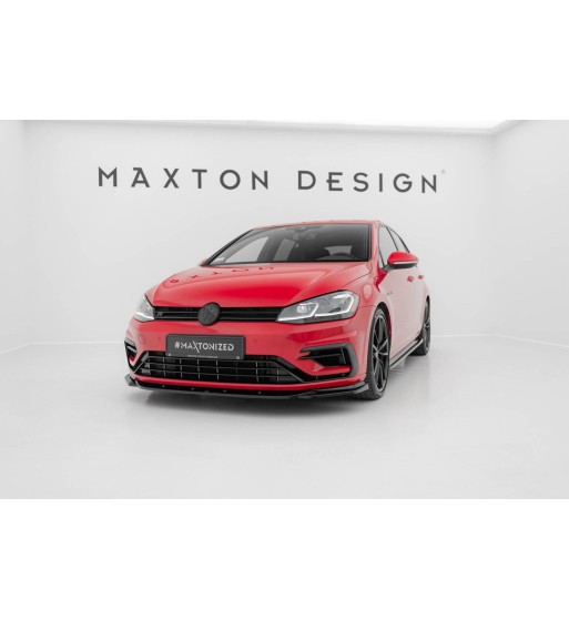 Front splitter V.8 for Volkswagen Golf R / R-Line Mk7 Facelift