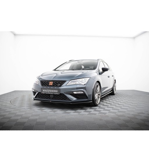 Front splitter V.4 for Seat Leon Cupra / FR Mk3 Facelift