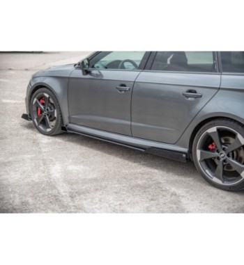 Street Pro Side skirt diffusers + Flaps for Audi RS3 8V Sportback
