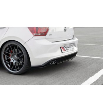 Diffusore posteriore con alette verticali per Volkswagen Polo GTI / R-line Mk6