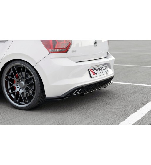 Diffusore posteriore con alette verticali per Volkswagen Polo GTI / R-line Mk6