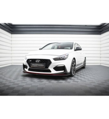Street Pro splitter + flaps for Hyundai I30 N Mk3 Hatchback / Fastback