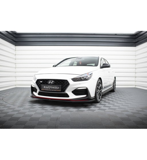 Street Pro splitter + flaps for Hyundai I30 N Mk3 Hatchback / Fastback