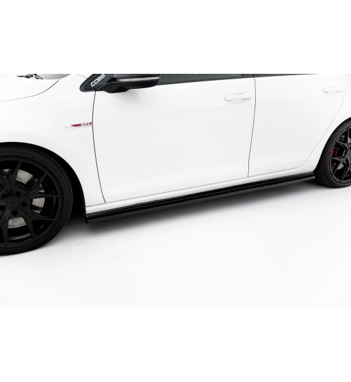 Diffusori delle minigonne laterali V.2 per Volkswagen Golf GTI / GTD Mk7 / Mk7 Facelift (verengen)