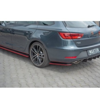 Rear side splitters V.4 for Seat Leon Cupra Mk3 Facelift Sportstourer