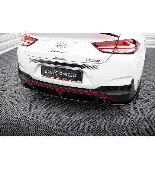 Diffusore posteriore con alette verticali per Hyundai I30 N Mk3 Fastback