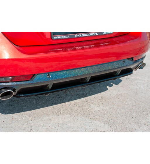 Rear diffuser with vertical fins for Peugeot 508 Petrol Mk2