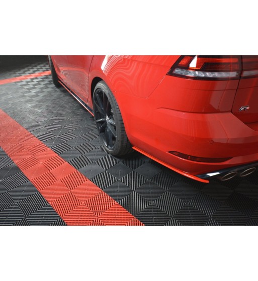 Splitter laterali posteriori V.2 per Volkswagen Golf Mk7 R Variant Facelift