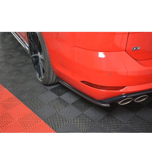 Splitter laterali posteriori V.1 per Volkswagen Golf Mk7 R Variant Facelift