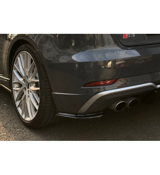Rear side splitters for Audi S3 Sportback 8V Facelift