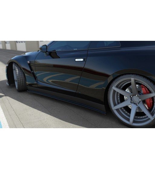 Side skirt diffusers for Nissan GT-R Coupe (R35-SERIES)