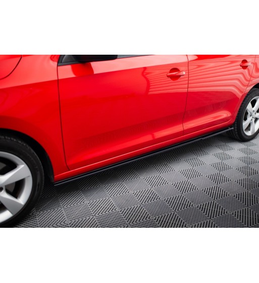 Side skirt diffusers for Skoda Rapid