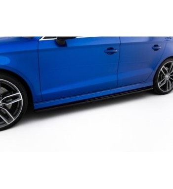 Diffusori delle minigonne laterali V.1 per Audi S3 / A3 S-Line 8V / 8V Facelift Sedan