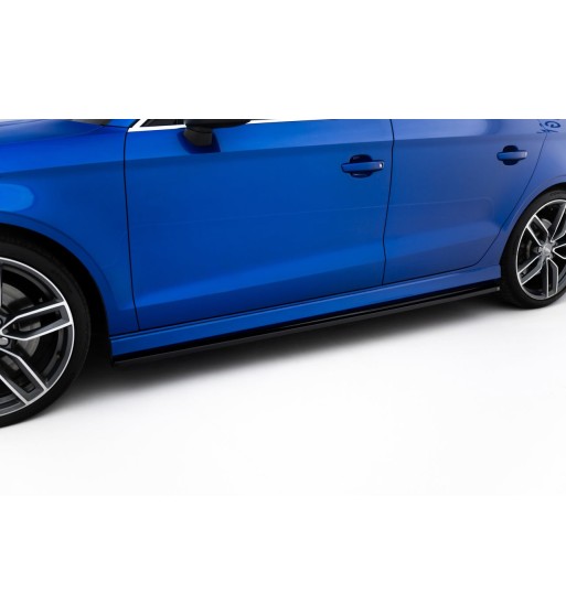 Diffusori delle minigonne laterali V.1 per Audi S3 / A3 S-Line 8V / 8V Facelift Sedan
