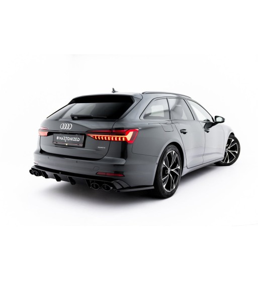 Rear valance with dummy exhaust tips for Audi A6 Sedan / Avant C8 / C8 Facelift