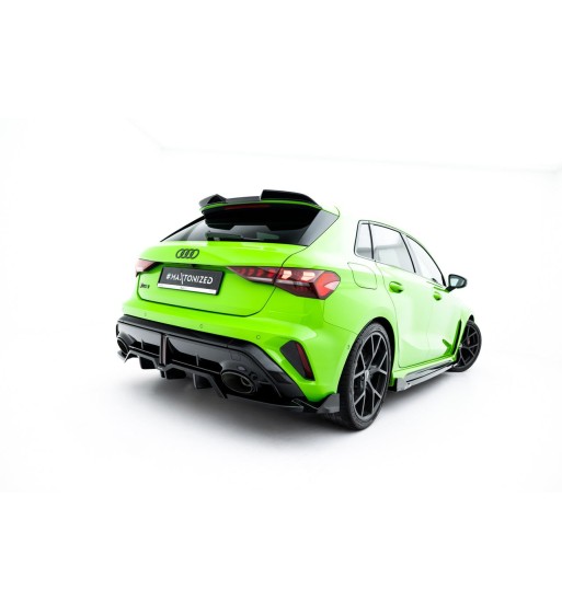Diffusore posteriore con alette verticali V.3 per Audi RS3 Sportback 8Y Facelift
