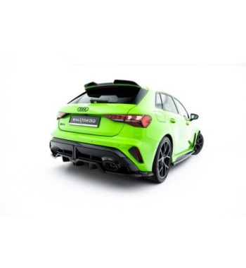 Diffusore posteriore con alette verticali V.2 per Audi RS3 Sportback 8Y Facelift