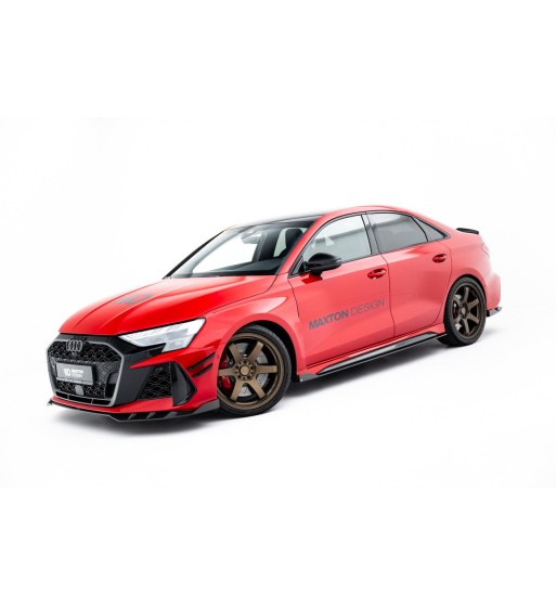 Carbonio preimpregnato Set di splitter per Audi RS3 Sedan 8Y Facelift