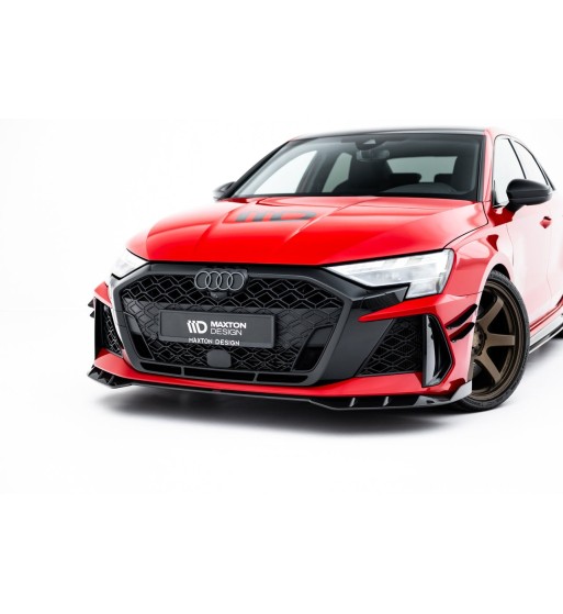 Carbonio preimpregnato Splitter anteriore per Audi RS3 Sedan 8Y Facelift