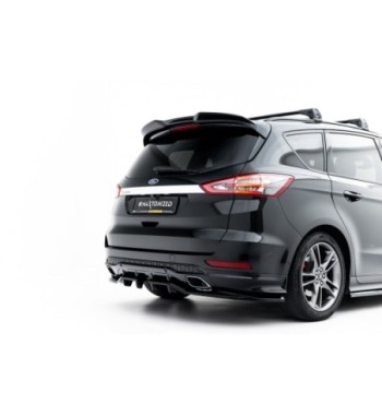 Rear diffuser with vertical fins for Ford S-Max ST-Line Mk2 Facelift