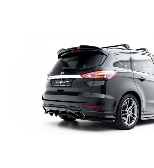 Rear diffuser with vertical fins for Ford S-Max ST-Line Mk2 Facelift