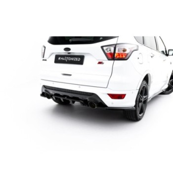 Rear diffuser with vertical fins for Ford Kuga ST-Line Mk2 Facelift